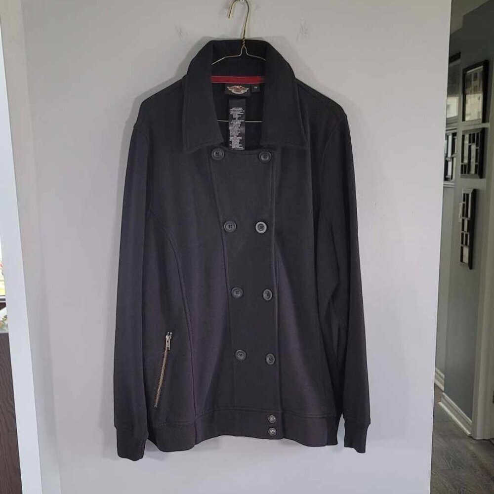 Harley Davidson button up jacket. Excellent condition.